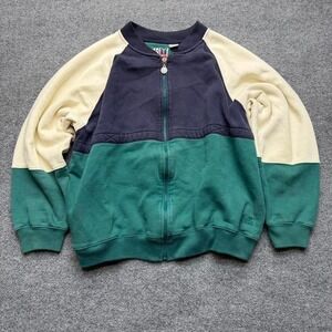 Vtg R&Y Sports jacket size men's medium navy/green/white 90s